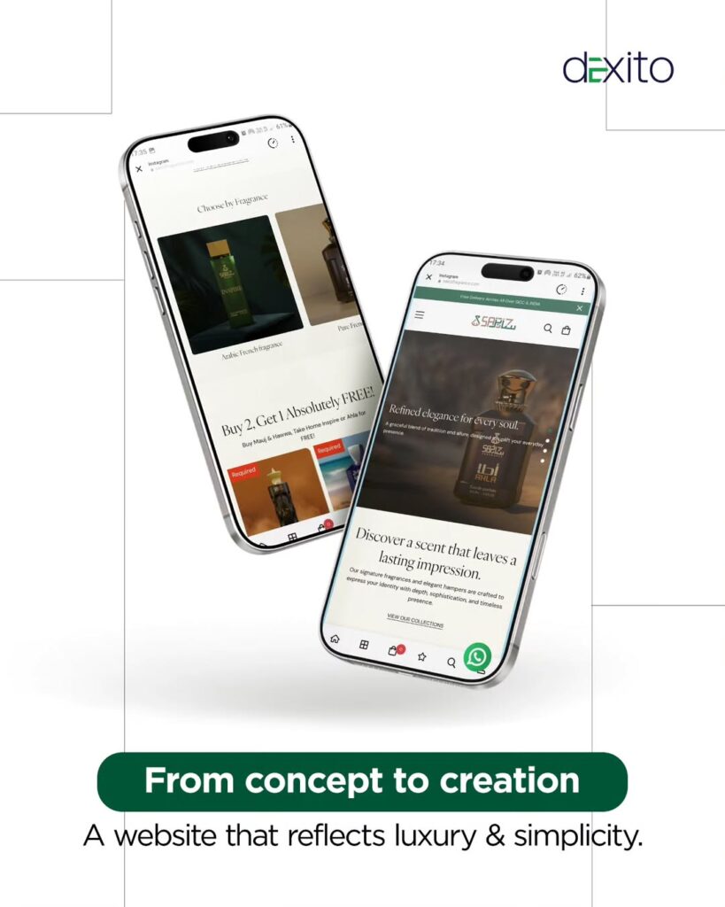 Sabiz Fragrance - web development